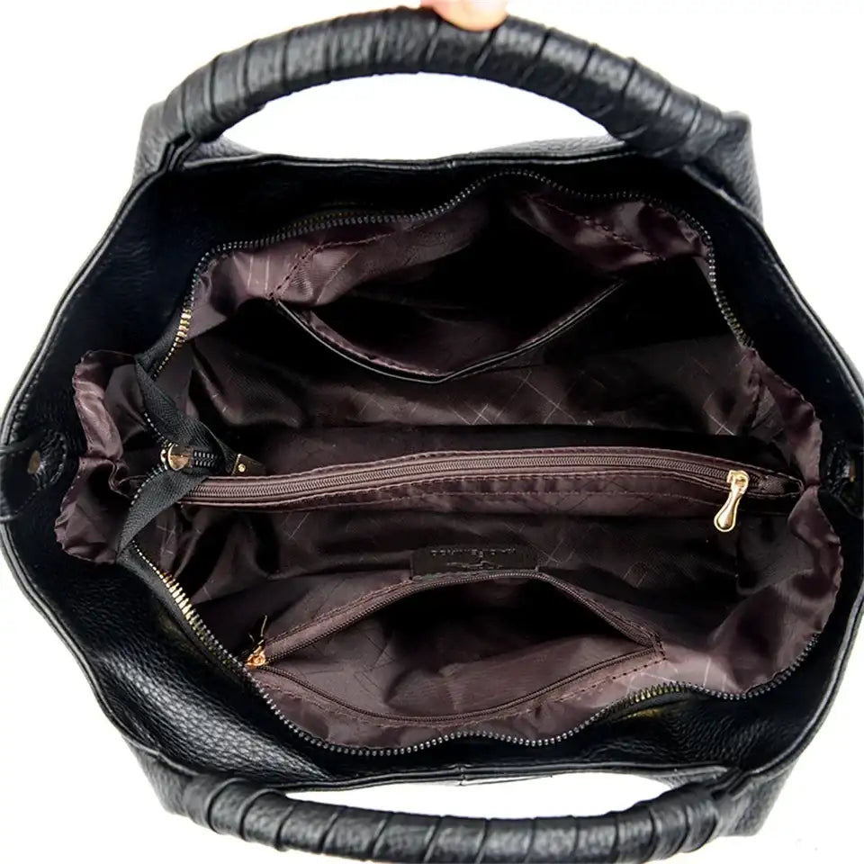 Soft Leather Women's Tote Crossbody Commuter Bag – additional view 6