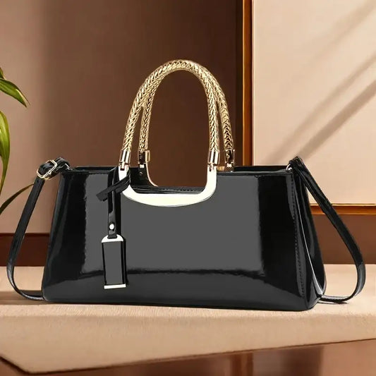 Glossy PU Leather Bridal Evening Clutch Bag