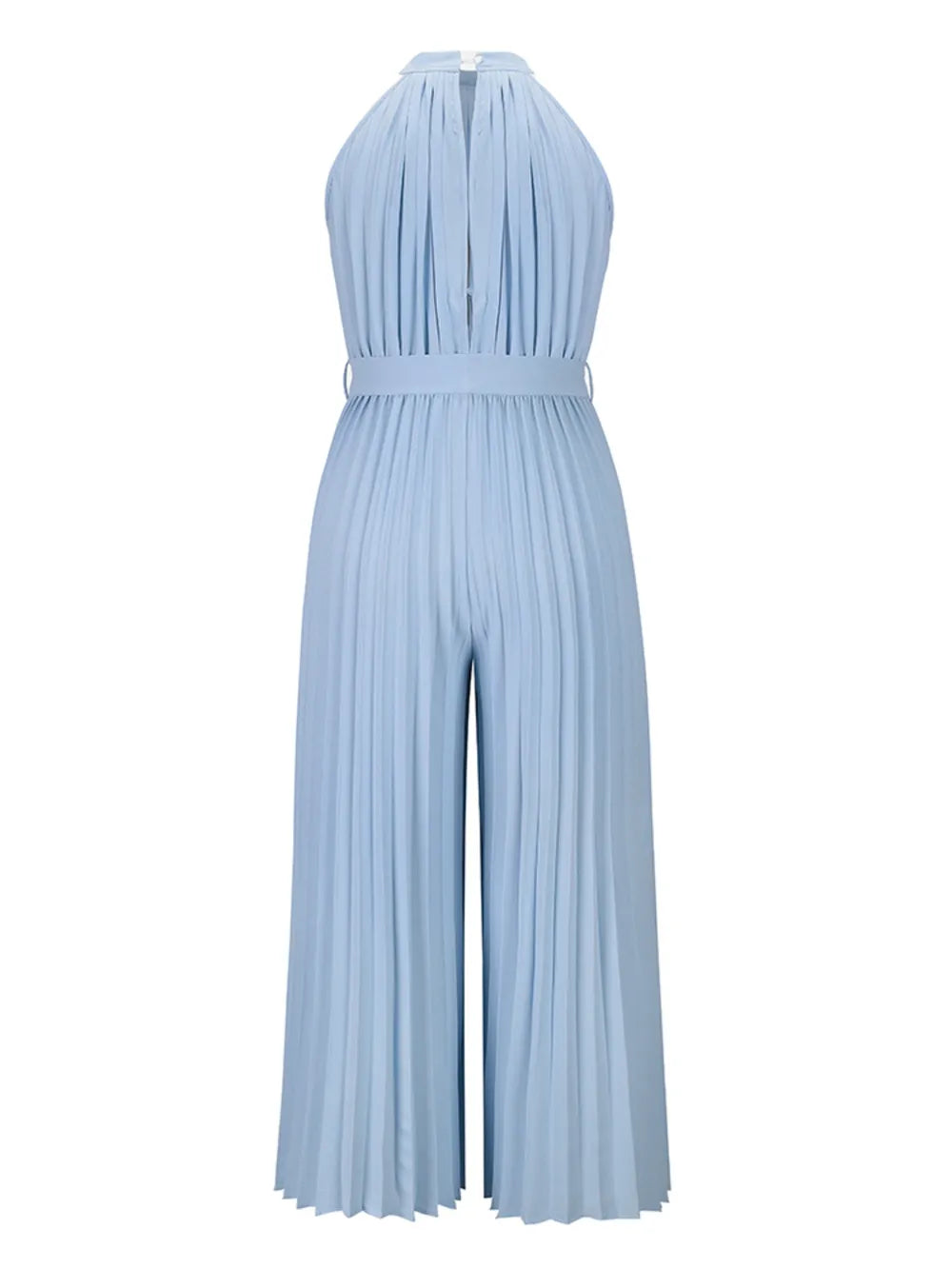 Celina Studio Cutout Tied Pleated Sleeveless Jumpsuit – Styled Outfit View