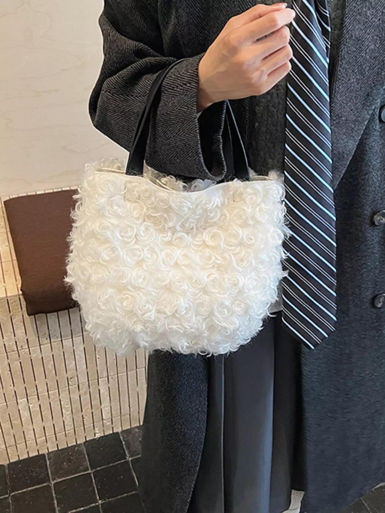 Lightweight Fluffy Handbag – Lifestyle Shot