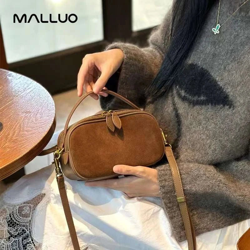 Cowhide Genuine Leather Luxury Crossbody Bag - Celina Studio