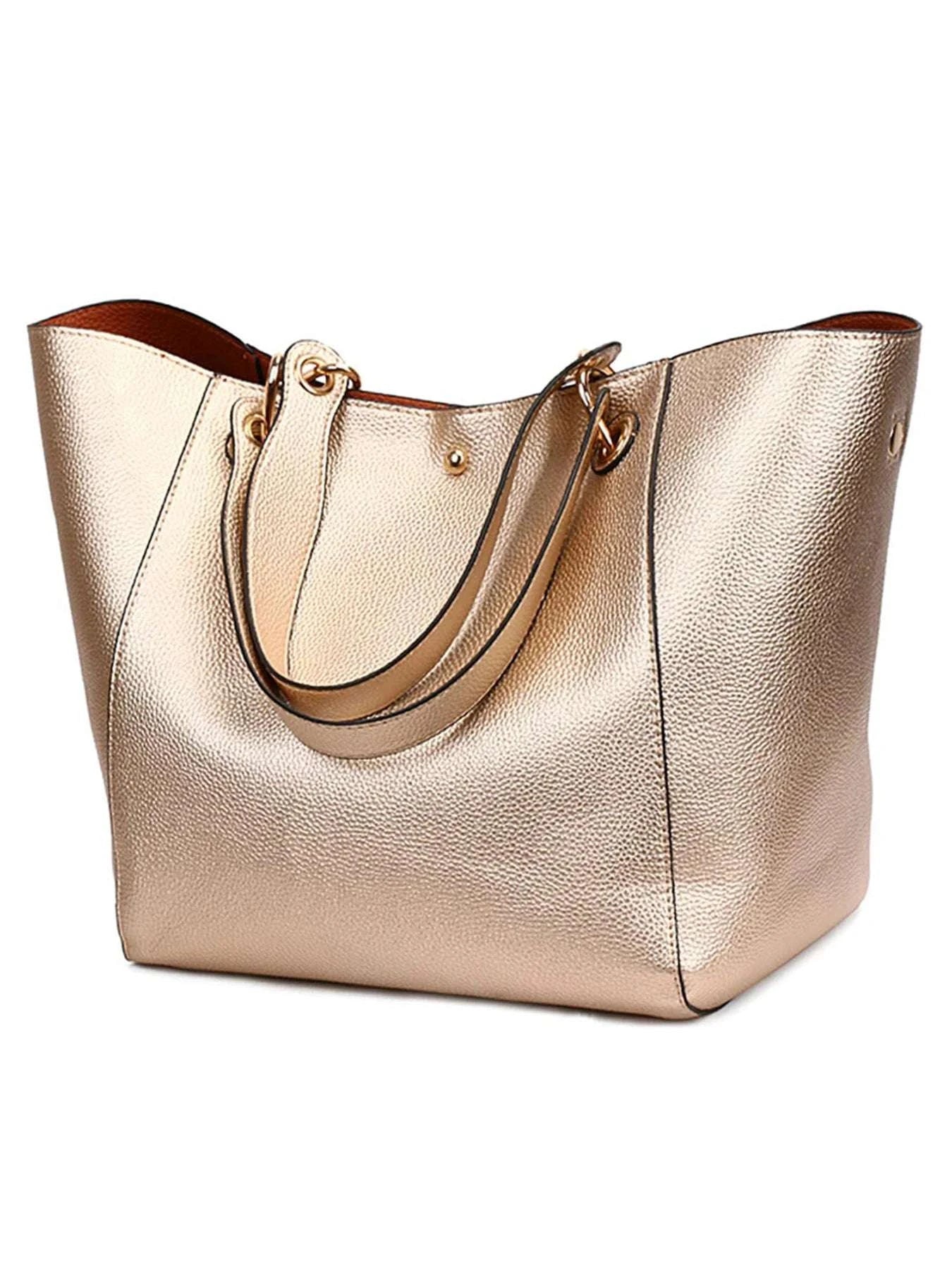 Large PU Leather Waterproof Tote Work Bag - Celina Studio