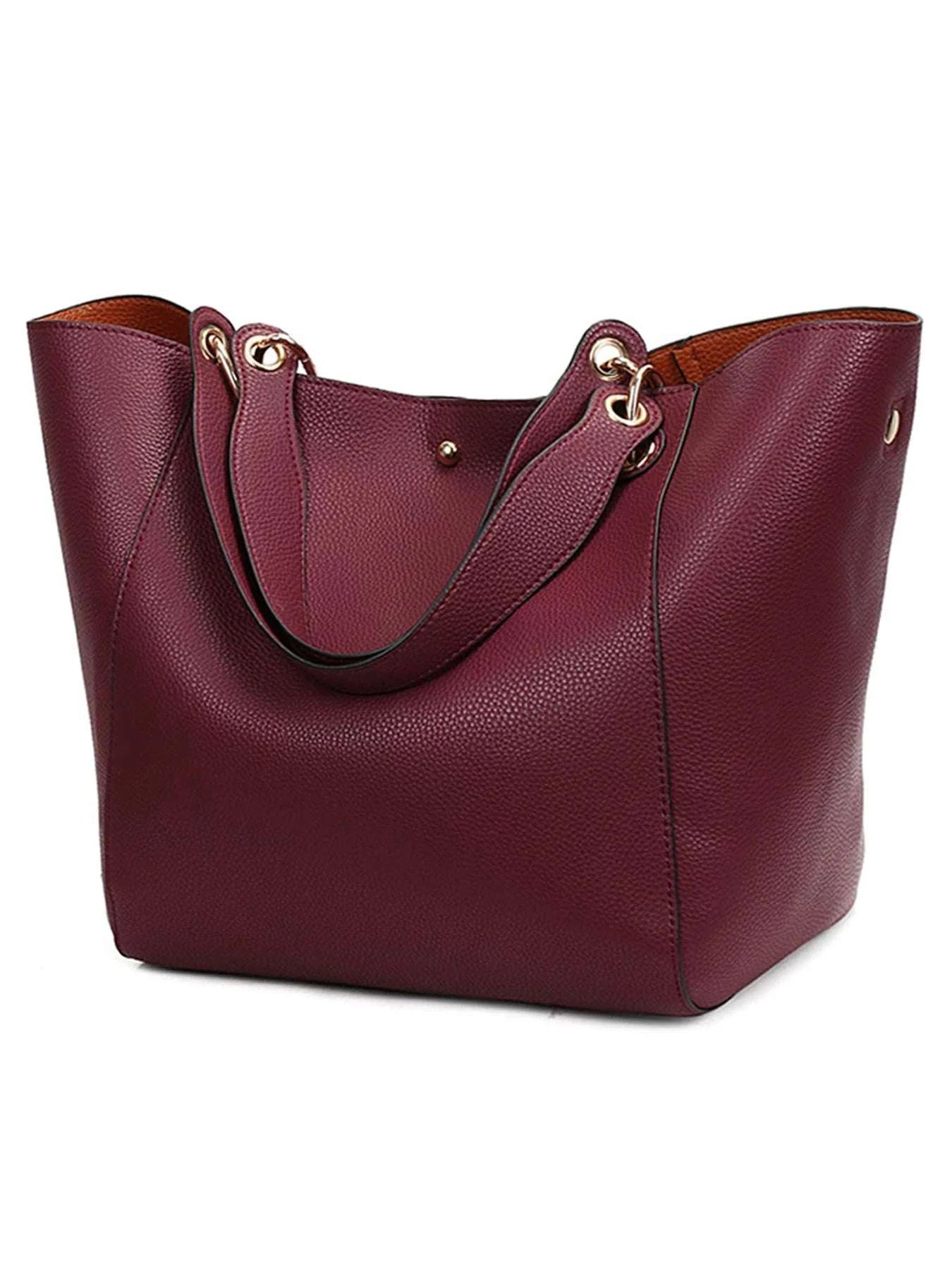 Large PU Leather Waterproof Tote Work Bag - Celina Studio