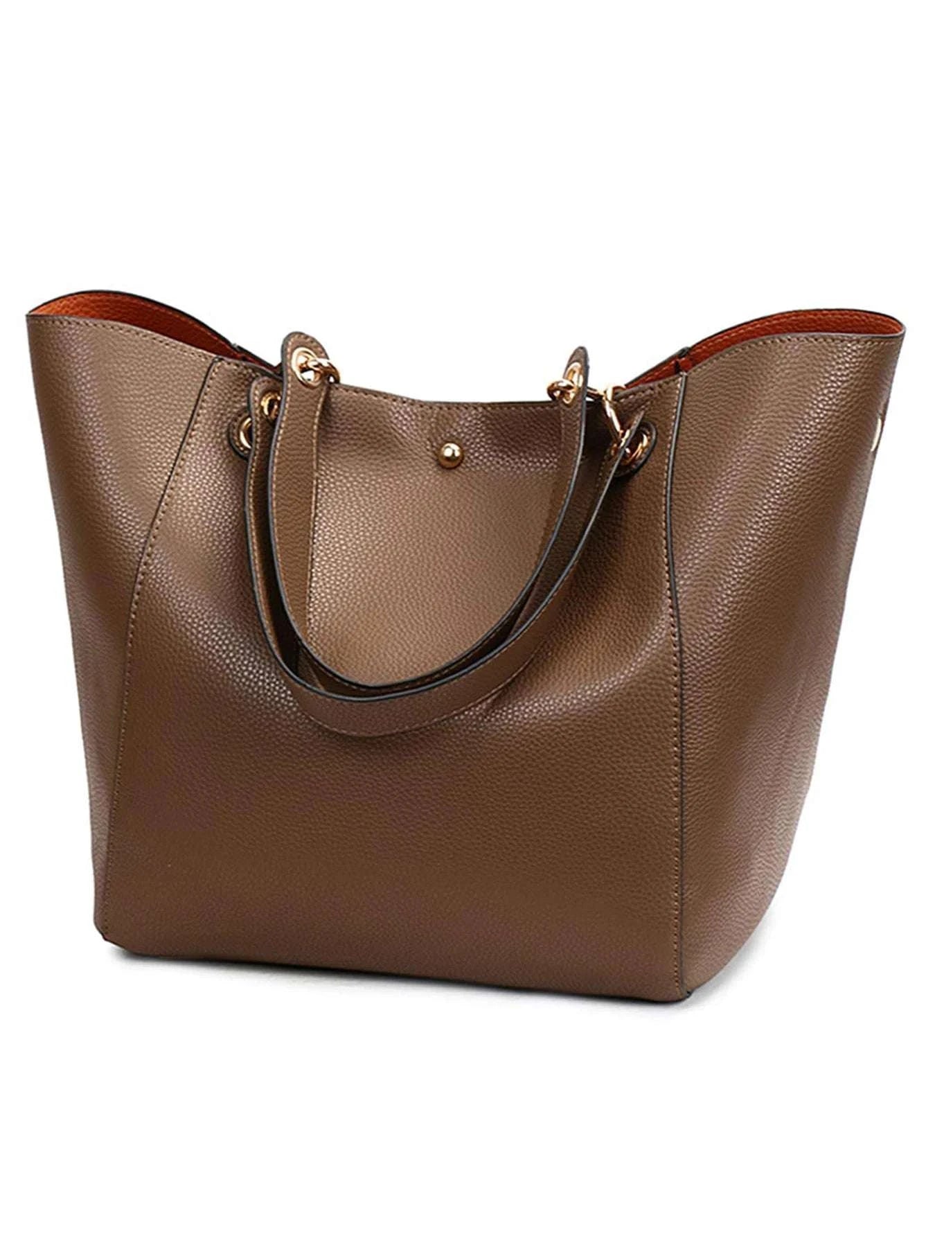 Large PU Leather Waterproof Tote Work Bag - Celina Studio