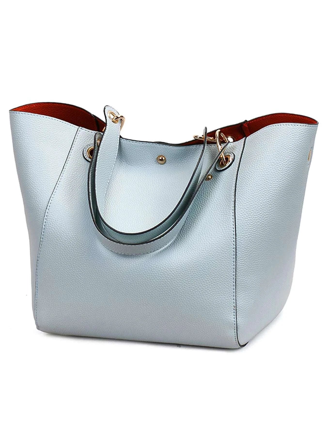Large PU Leather Waterproof Tote Work Bag - Celina Studio