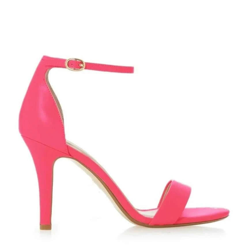 Open Toe Ankle Strap Thin Heel Sandals - Celina Studio