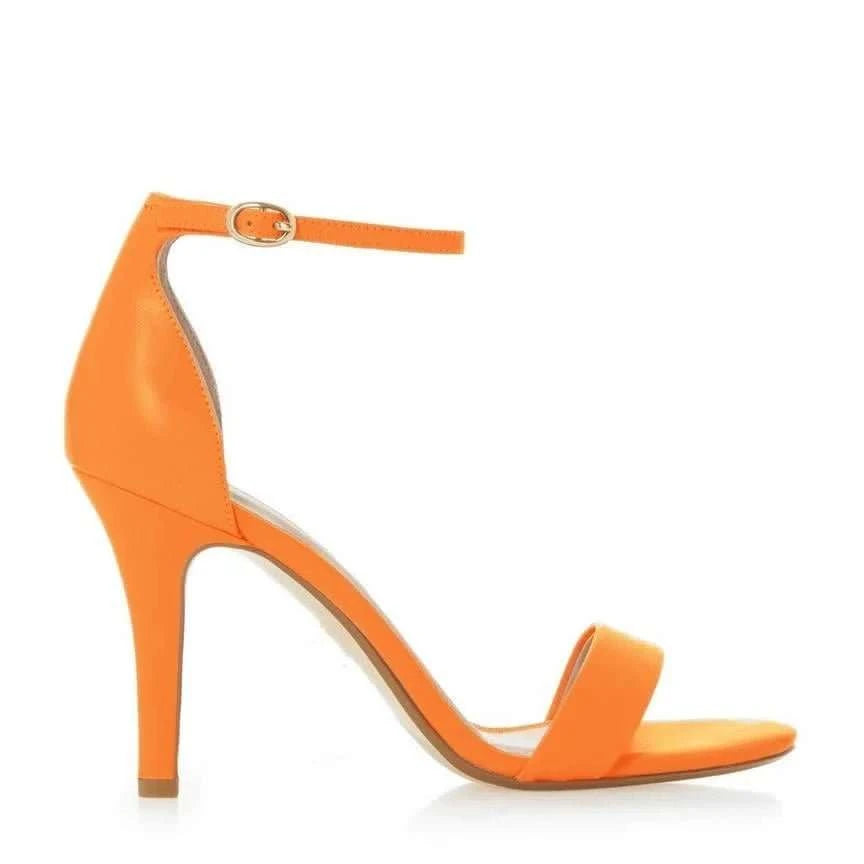 Open Toe Ankle Strap Thin Heel Sandals - Celina Studio