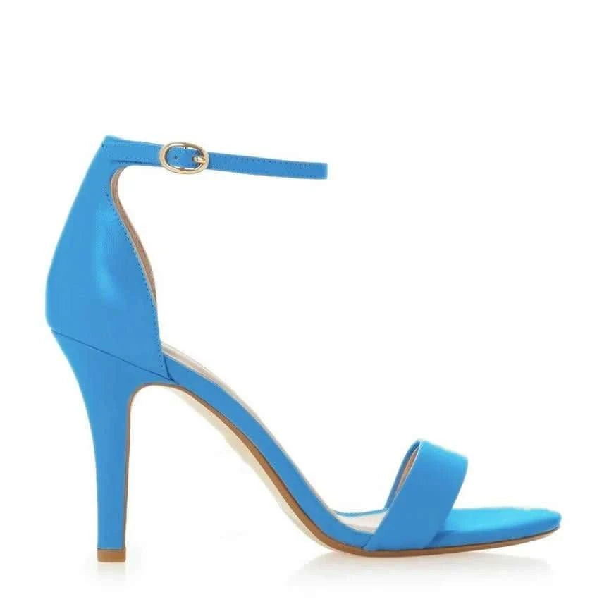 Open Toe Ankle Strap Thin Heel Sandals - Celina Studio
