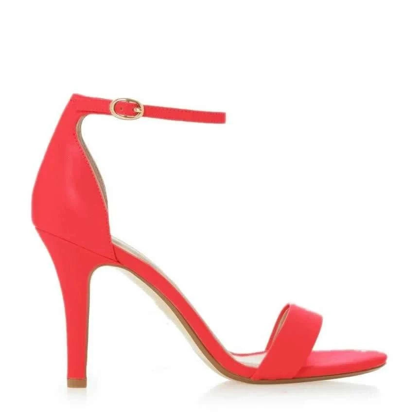 Open Toe Ankle Strap Thin Heel Sandals - Celina Studio